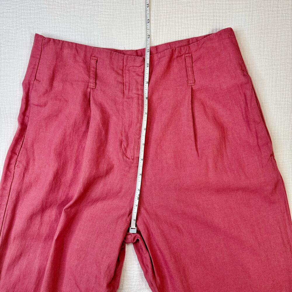 RE/VAMPED Linen Pants Pink Straight Leg Women’s XS Coastal Resortwear Sorority - Picture 6 of 16